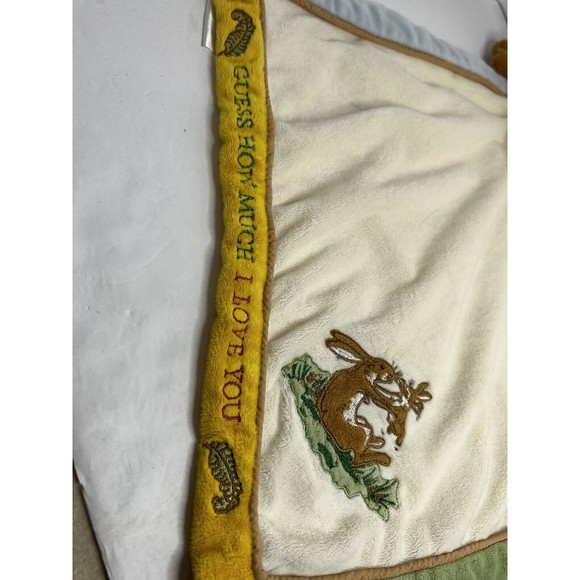 Guess How Much I Love You Bunny Baby Security Lovey Rabbit Kids Embroidery 15" - Picture 3 of 8